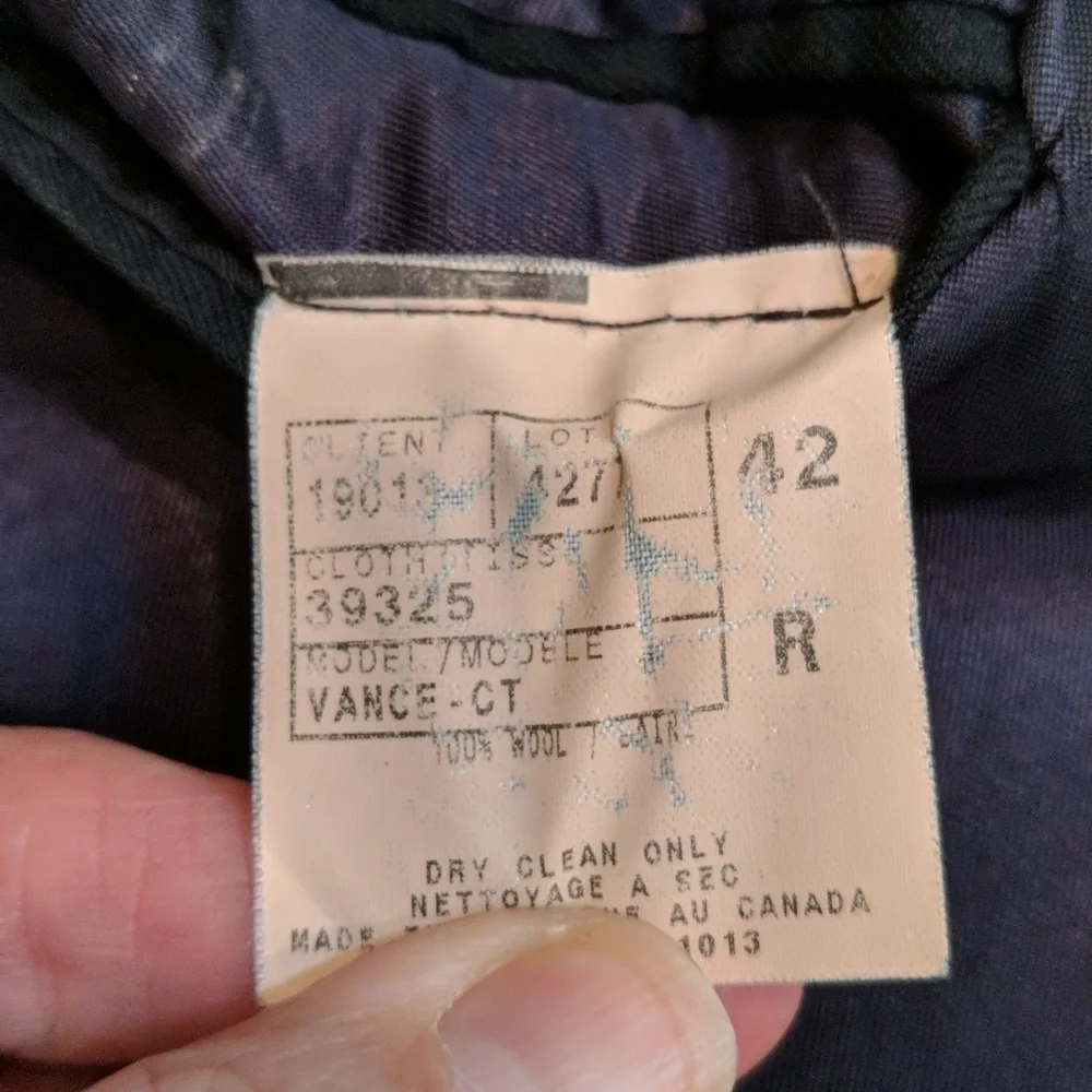 Jack Victor Saks Fifth Avenue Men's Pinstripe Suit Coat Size 42R